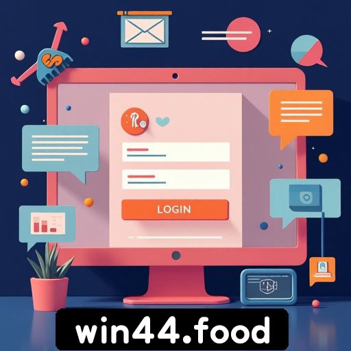 Tela de login protegido na win44.food